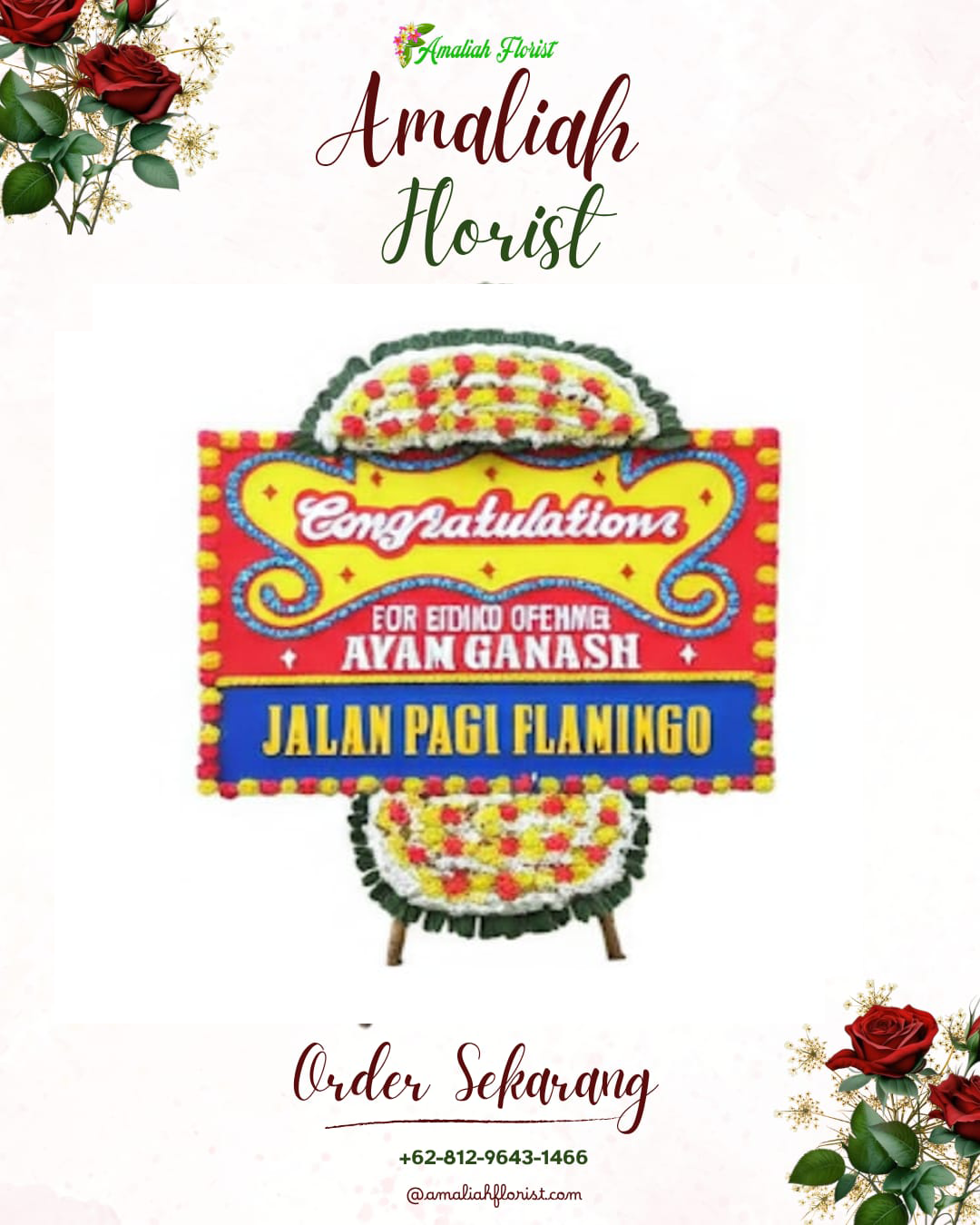 Sewa Papan Bunga Lingga